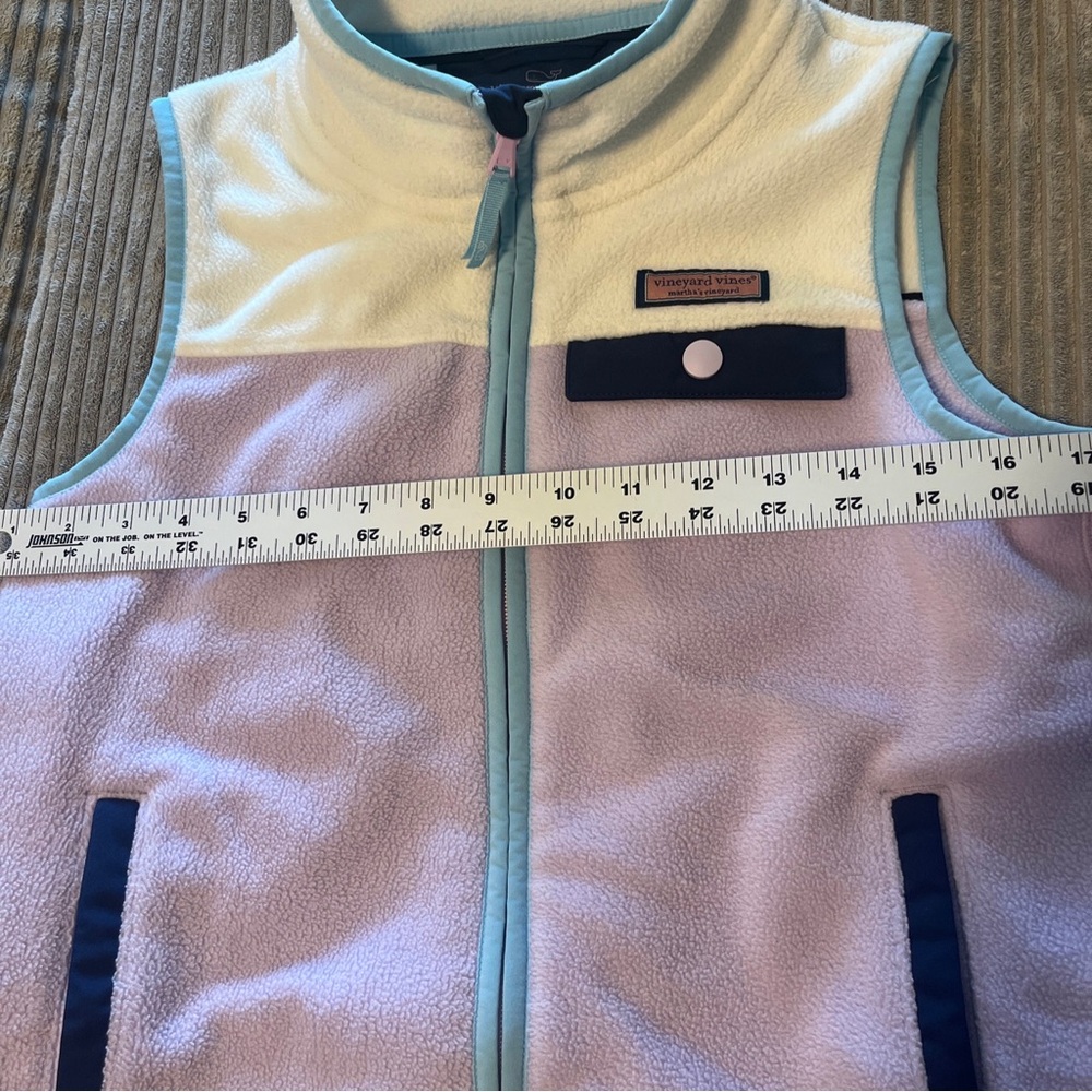 Vineyard Vines Girls Vest White / Purple Size M 12-14 - Picture 5 of 10
